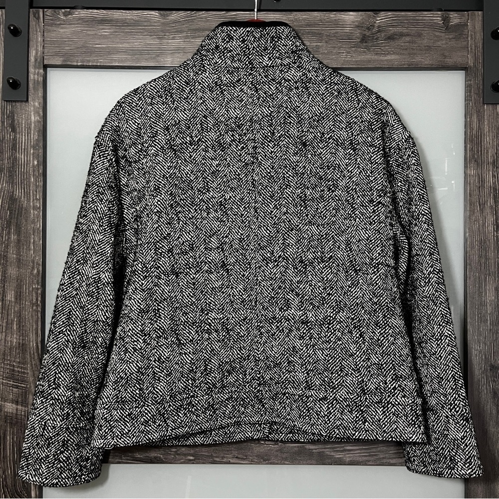 Talbots Boucle Herringbone Jacket Woven in Italy Women's MP Career Mob Wife - Picture 7 of 13